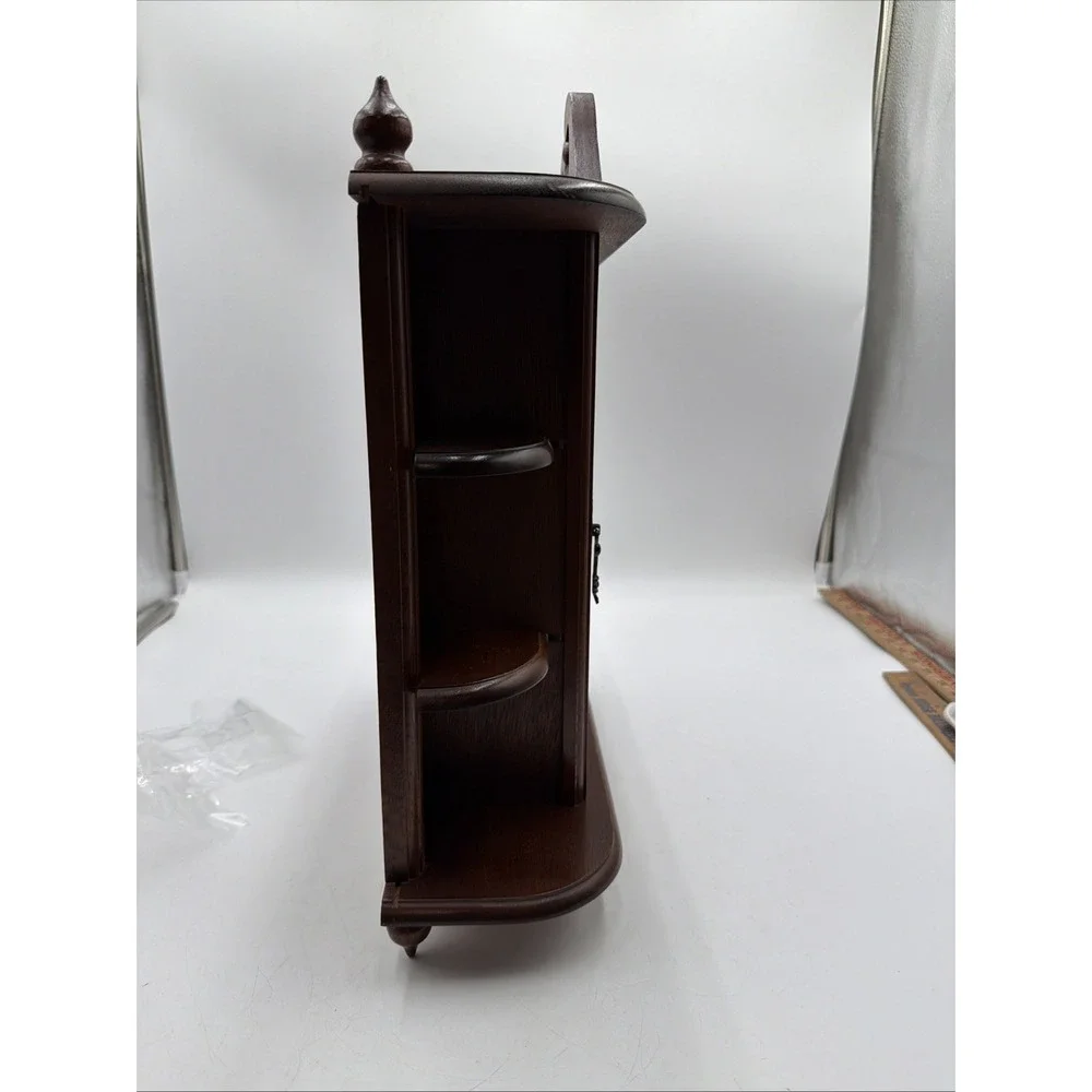 VTG Mini Curio Display Cabinet Glass Door Wall Hanging or Free Standing Trinkets